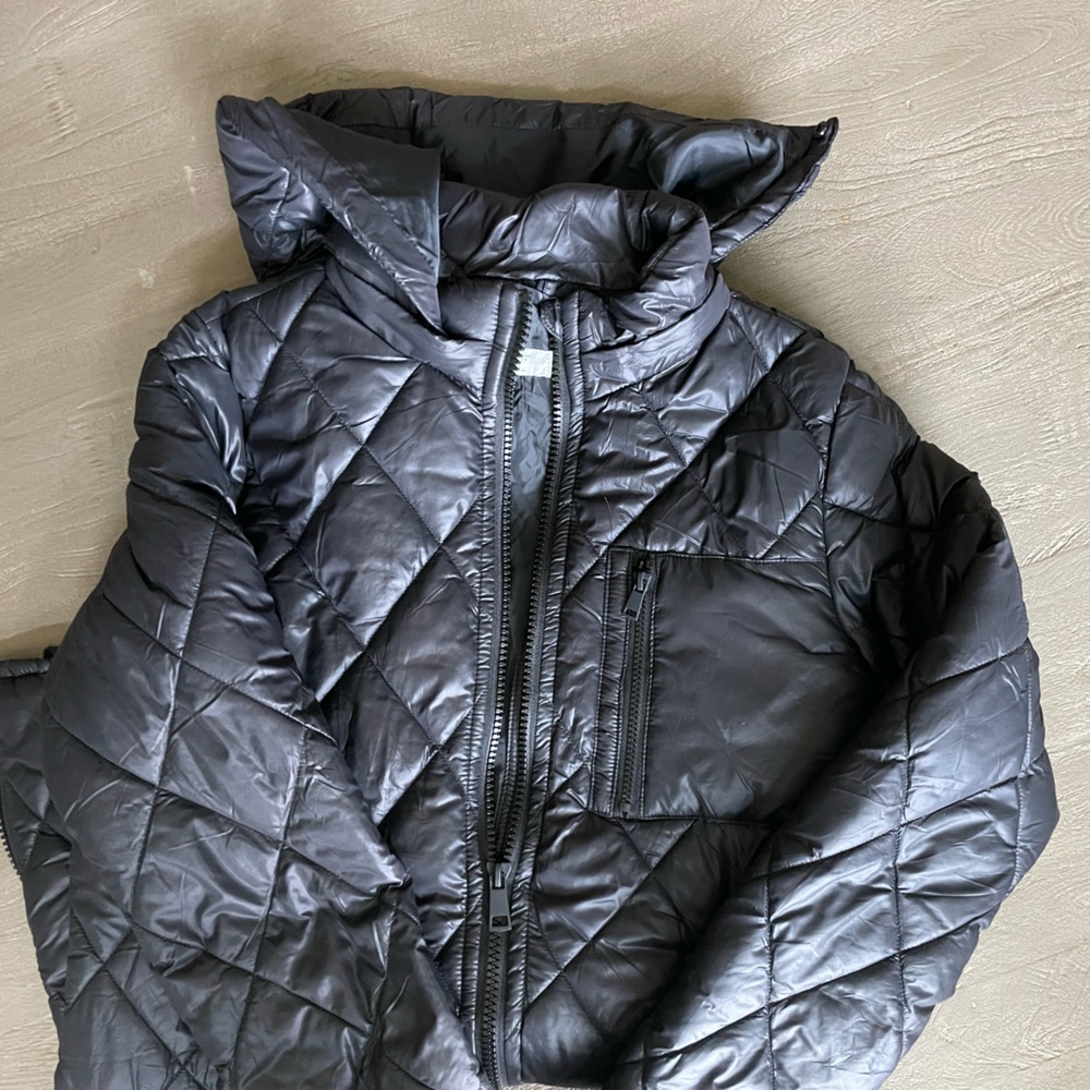 Girls Black Puffer Jacket